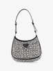 Cleo Shoulder Bag Crystal Embellished Satin Small crossbody bag by PRADA Cleo Shoulder Bag Crystal Embellished Satin Small crossbody bag by PRADA