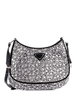 Cleo Shoulder Bag Crystal Embellished Satin Small crossbody bag by PRADA 