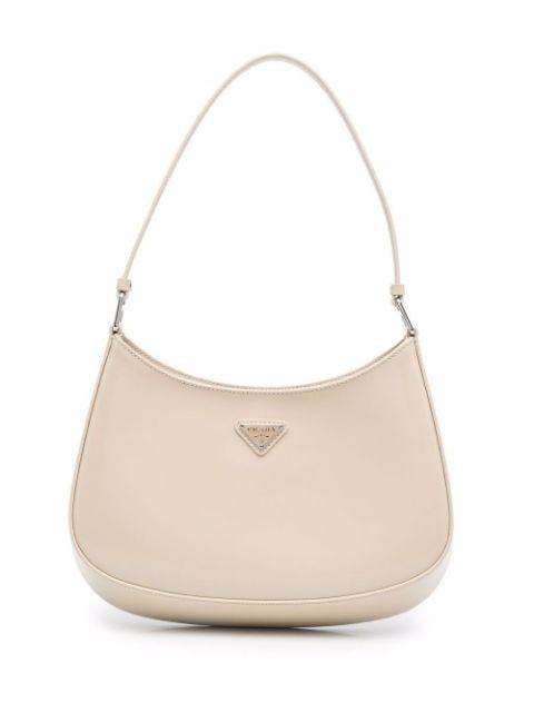 Cleo brushed leather shoulder bag by PRADA