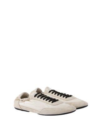 Collapse Re-Nylon And Suede Sneakers by PRADA