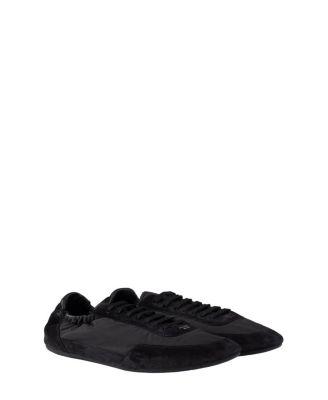 Collapse Re-Nylon And Suede Sneakers by PRADA