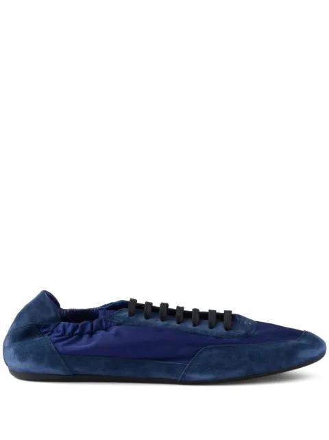 Collapse Re-Nylon suede sneakers by PRADA