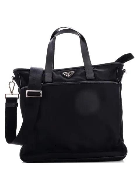 Convertible Pocket Zip Tessuto Large tote bag by PRADA 