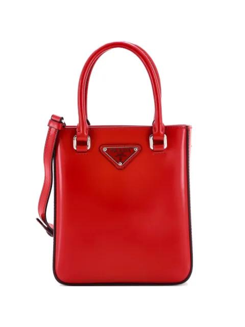 Convertible Tote Brushed Leather Small crossbody bag by PRADA 