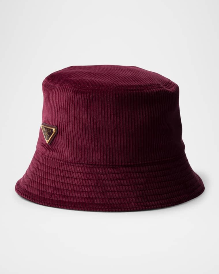 Corduroy Bucket Hat by PRADA