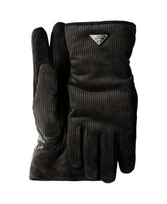 Corduroy Gloves by PRADA