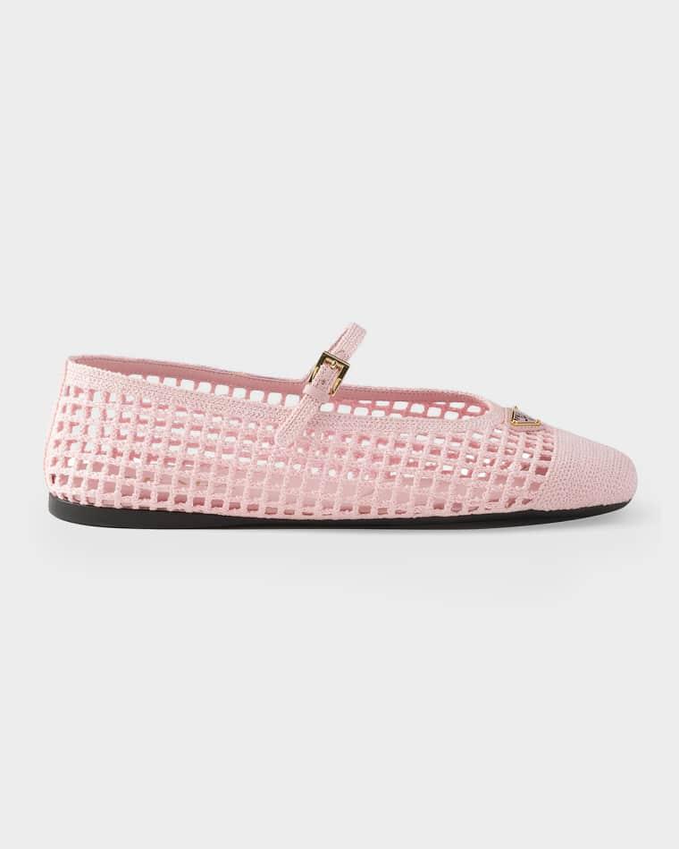 Crochet Ballerina Flats by PRADA