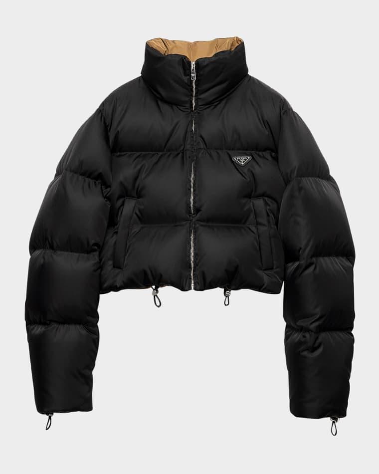 Cropped Re-Nylon Down Jacket by PRADA
