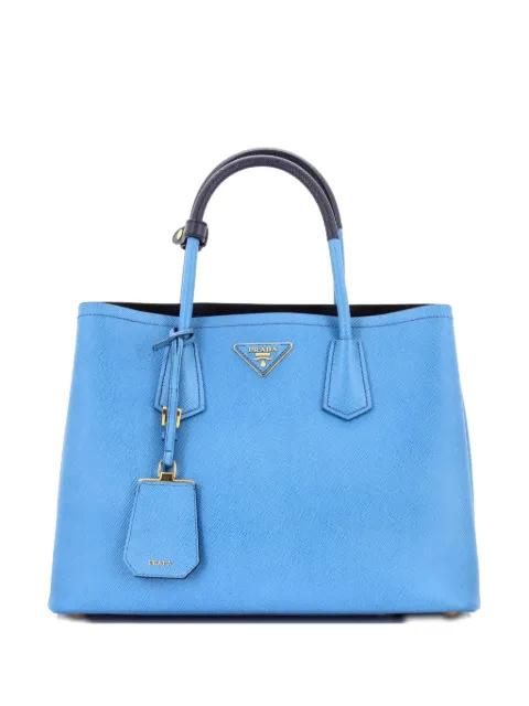 Cuir Double Saffiano Leather Medium tote bag by PRADA 