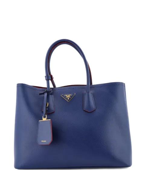 Cuir Double Saffiano Leather Medium tote bag by PRADA Cuir Double Saffiano Leather Medium tote bag by PRADA