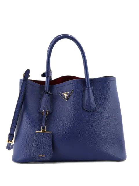 Cuir Double Saffiano Leather Medium tote bag by PRADA 