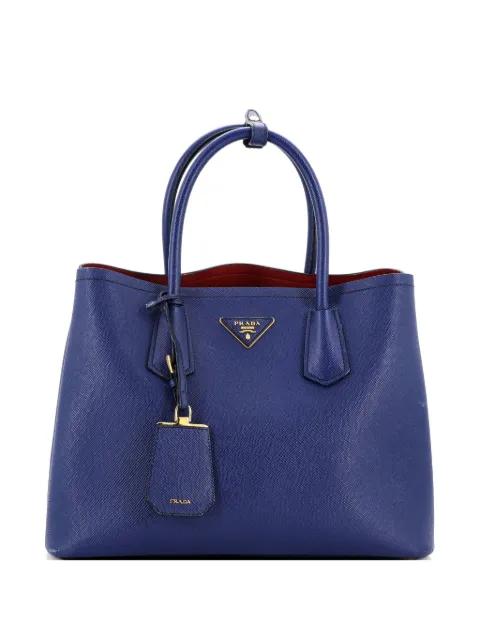 Cuir Double Saffiano Leather Medium tote bag by PRADA 