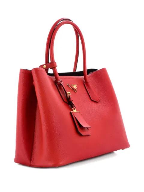 Cuir Double Saffiano Leather Medium tote bag by PRADA Cuir Double Saffiano Leather Medium tote bag by PRADA
