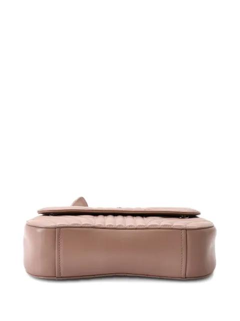 Curved Flap Chain Diagramme Quilted Leather Small shoulder bag by PRADA 