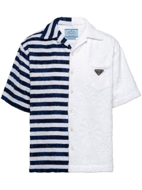 Double Match heavy cotton shirt by PRADA