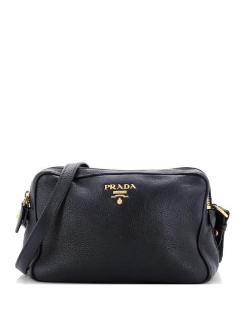 Double Zip Camera Bag Vitello Daino crossbody bag by PRADA 