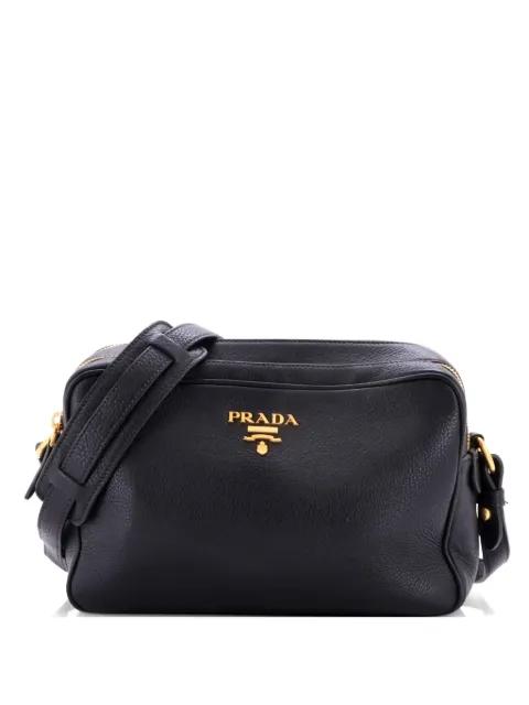 Double Zip Camera Bag Vitello Daino crossbody bag by PRADA 