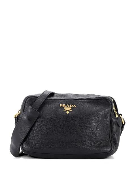 Double Zip Camera Bag Vitello Daino crossbody bag by PRADA 