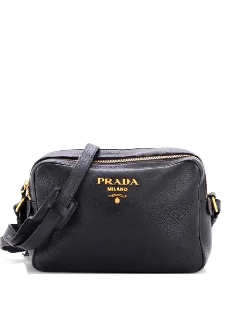Double Zip Camera Bag Vitello Daino crossbody bag by PRADA 