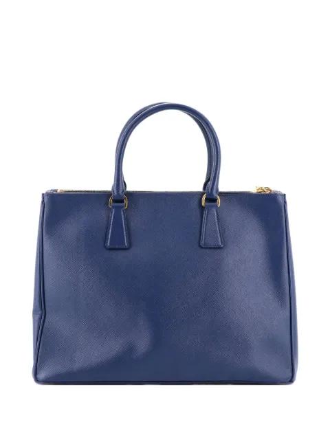 Double Zip Lux Saffiano Leather Large tote bag by PRADA 