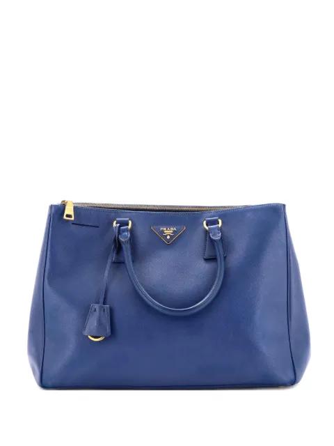 Double Zip Lux Saffiano Leather Large tote bag by PRADA 
