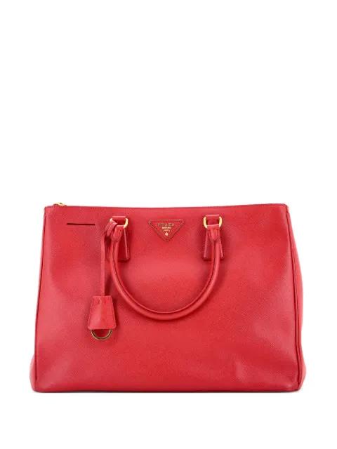 Double Zip Lux Saffiano Leather Large tote bag by PRADA 