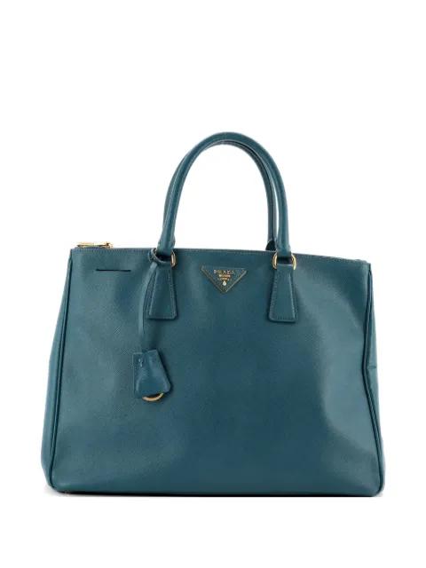 Double Zip Lux Saffiano Leather Large tote bag by PRADA 