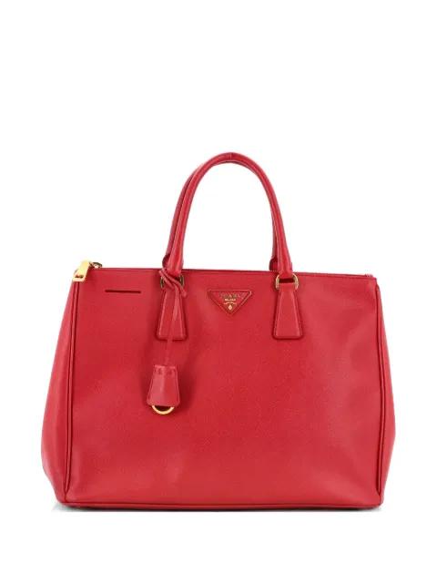 Double Zip Lux Saffiano Leather Large tote bag by PRADA 