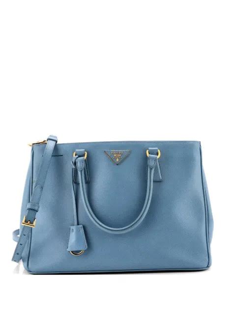 Double Zip Lux Saffiano Leather Medium tote bag by PRADA 