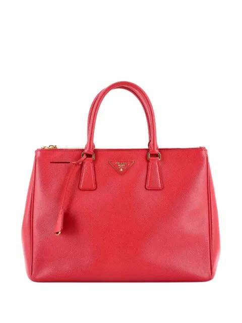 Double Zip Lux Saffiano Leather Medium tote bag by PRADA Double Zip Lux Saffiano Leather Medium tote bag by PRADA
