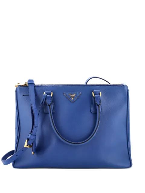 Double Zip Lux Saffiano Leather Medium tote bag by PRADA 
