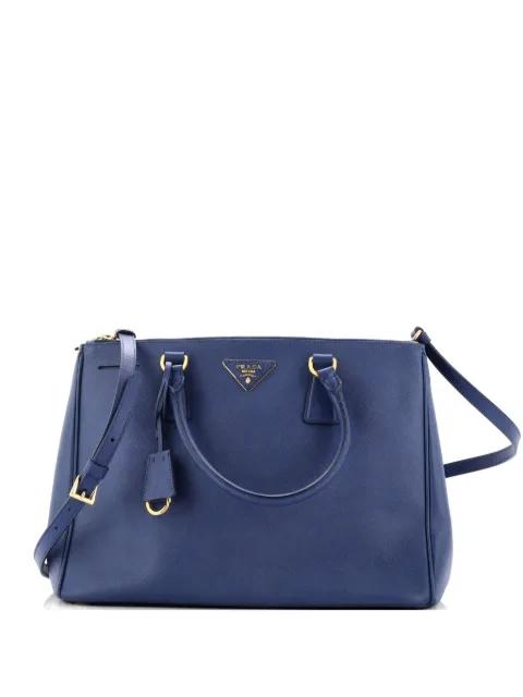 Double Zip Lux Saffiano Leather Medium tote bag by PRADA 