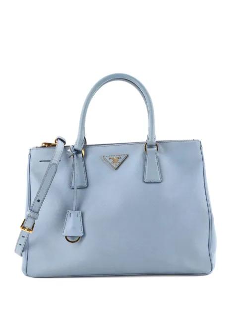 Double Zip Lux Saffiano Leather Medium tote bag by PRADA 