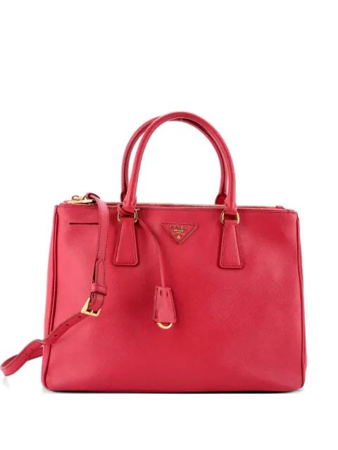 Double Zip Lux Saffiano Leather Medium tote bag by PRADA 