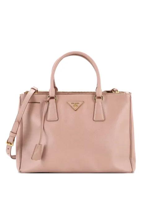 Double Zip Lux Saffiano Leather Medium tote bag by PRADA 