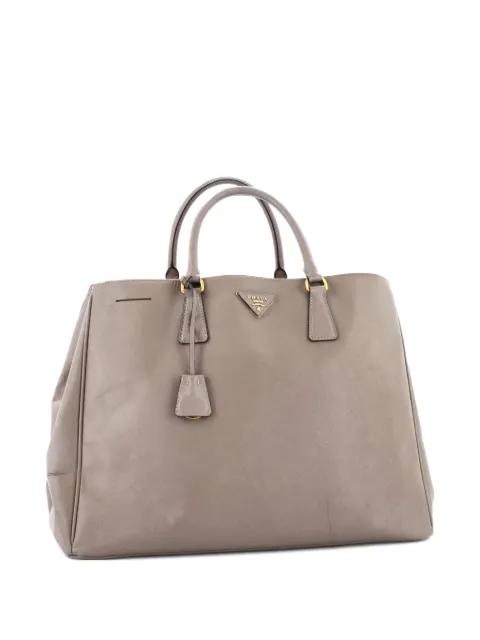Double Zip Lux Saffiano Leather XL tote bag by PRADA Double Zip Lux Saffiano Leather XL tote bag by PRADA