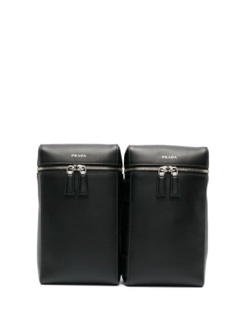 Double leather backpack by PRADA