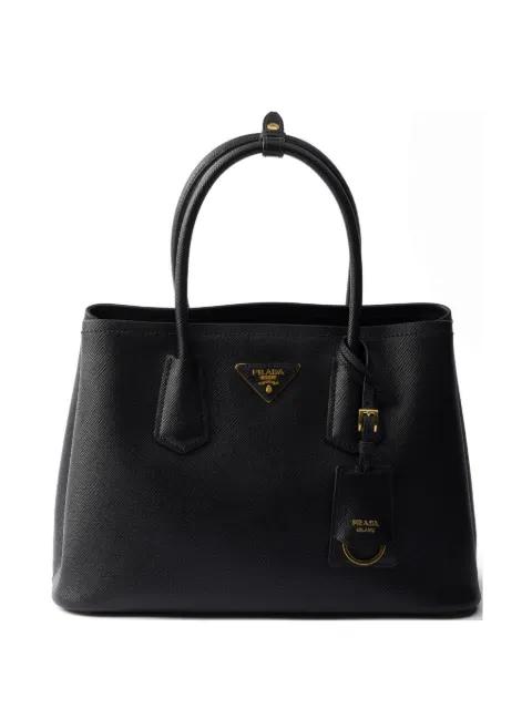Double medium Saffiano leather bag by PRADA