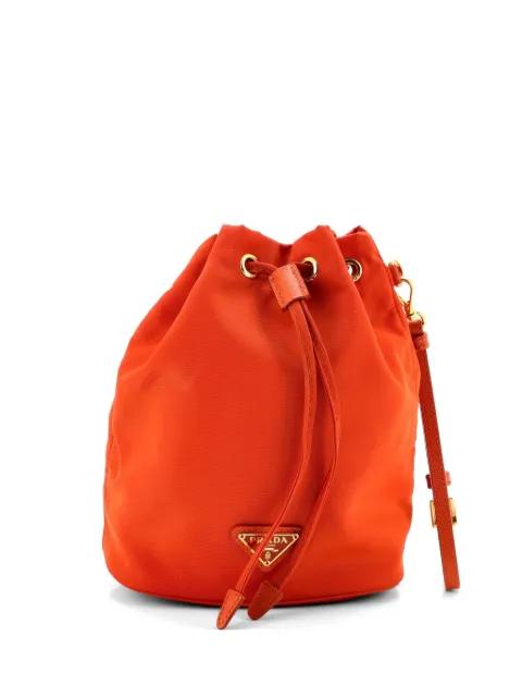Drawstring Tessuto Small bucket bag by PRADA 