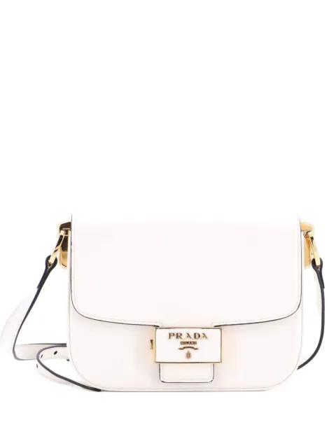 Embleme Flap Bag Saffiano Leather Small shoulder bag by PRADA Embleme Flap Bag Saffiano Leather Small shoulder bag by PRADA