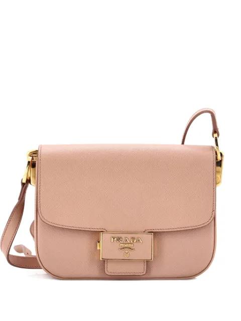 Embleme Flap Bag Saffiano Leather Small shoulder bag by PRADA Embleme Flap Bag Saffiano Leather Small shoulder bag by PRADA