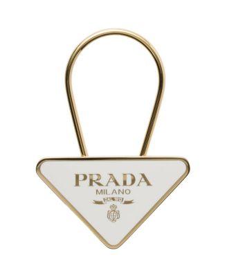 Enameled Metal Key Ring by PRADA