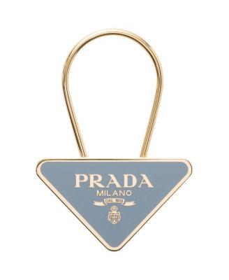 Enameled Metal Key Ring by PRADA