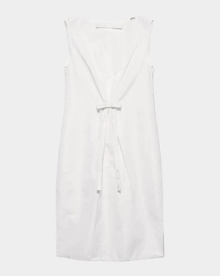 Faille Knee-Length Silk Dress by PRADA