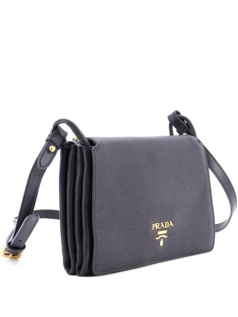 Flap Vitello Daino Medium crossbody bag by PRADA 
