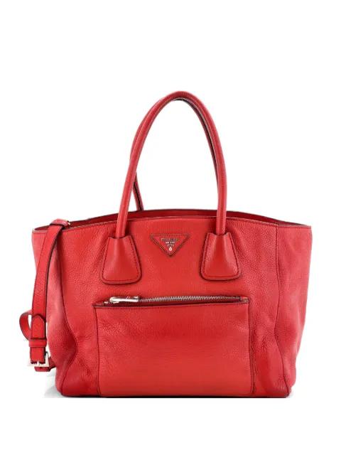 Front Pocket Wing Convertible Vitello Daino tote bag by PRADA 