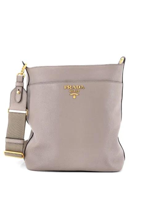 Front Pocket Zipped Vitello Phenix Medium crossbody bag by PRADA 