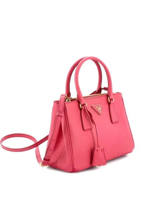 Galleria Double Zip Saffiano Leather Small tote bag by PRADA 