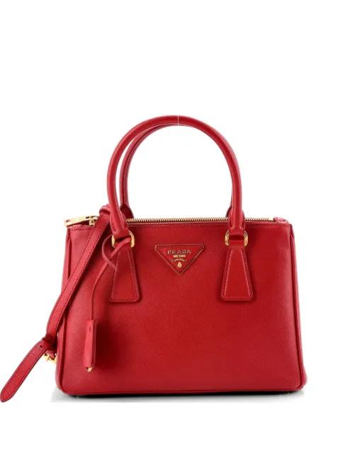 Galleria Double Zip Saffiano Leather Small tote bag by PRADA 
