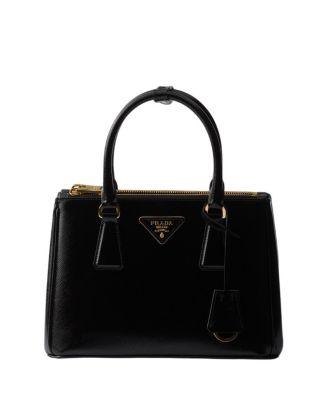 Galleria Small Patent Saffiano Leather Bag by PRADA